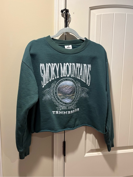 Prairie Mountain Tops - Smoky Mountains TN Cropped Crewneck